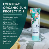 Badger Mineral Daily Sunscreen SPF 50, with Zinc Oxide
