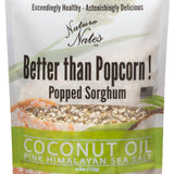 Organic Popped Sorghum Coconut Oil Pink Himalayan Sea Salt