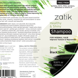 Healthy & Shiny Shampoo, Olive & Black Seed, 10.8 oz