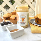 Brown Butter Organic Grass Fed Ghee: 8oz