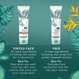 Badger Mineral Tinted Face Sunscreen SPF 40, with Zinc Oxide