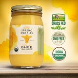 Organic Grass Fed Ghee: 16oz