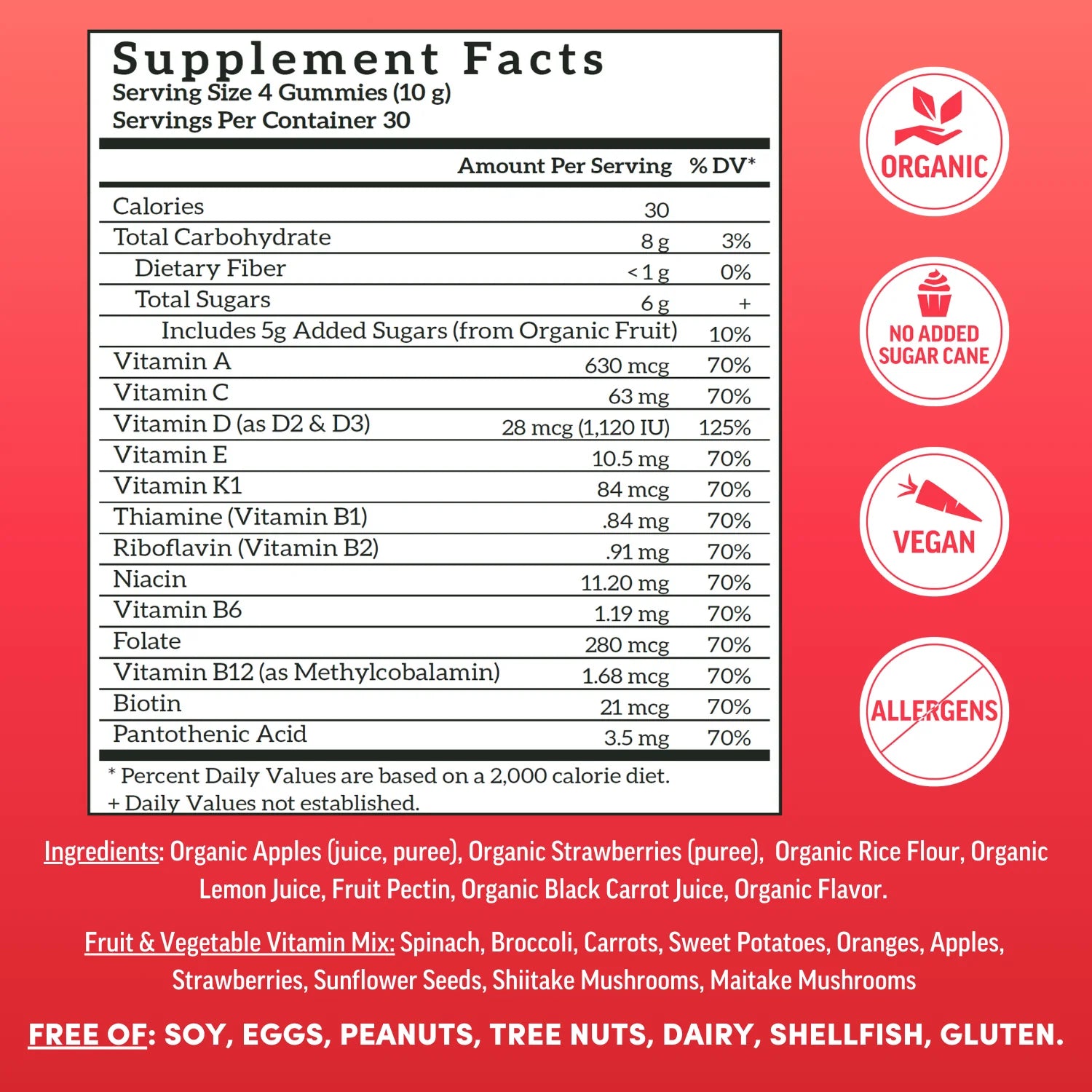 Llama Naturals Adult Multi 120 ct