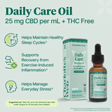 Charlotte’s Web Daily Care, CBD Extract Oil THC Free - Mint Chocolate Flavor - 25 MG CBD Per mL, 30 mL Bottle
