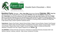 Rawr Organics Bar - Double Dark Chocolate Mint