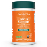 Charlotte's Web Focus Support Lions Mane, 60 Gummies, Tangerine Flavor