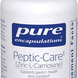 Pure Encapsulations Peptic-Care Zinc L-Carnosine, 60 Capsules