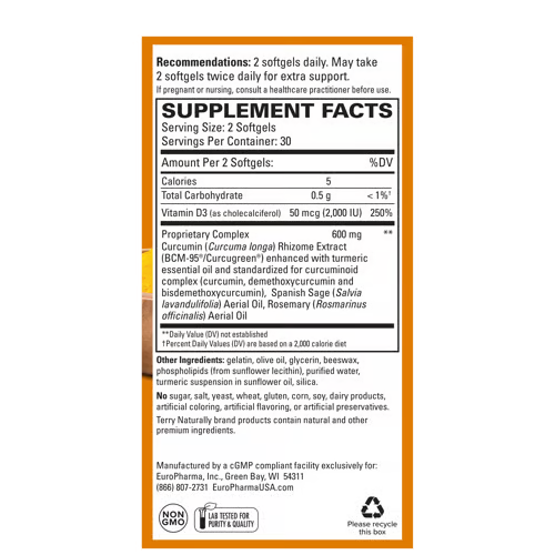 Terry Naturally Curamed Brain 60 Softgels