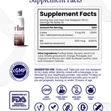 Rho Nutrition Liposomal Methylfolate 5-MTHF + B12 Complex