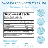 WonderCow Colostrum Powder, Unflavored 60 Servings
