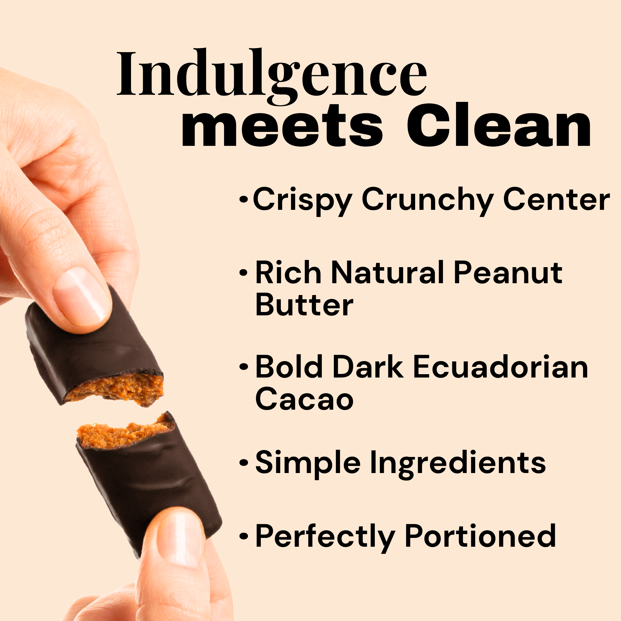 Low Sugar Keto Candy - PB Caramel Crunch (Gluten-Free Vegan) Individual